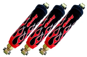 Shock Cover Atv Pour Yamaha,Honda, 3 Couvre Amortisseur Flame Racing Orange - Picture 1 of 5
