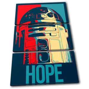 Sci Fi Iconic Film Hope Abstract TREBLE CANVAS WALL ART Picture Print VA - Picture 1 of 1