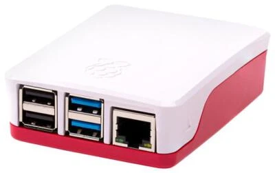 Oficial Raspberry Pi 4 Funda, Rojo y Blanco - RASPBERRY-PI - Imagen 1 de 4