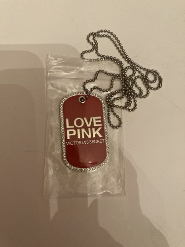 UNDERCOVER Etichette cane Victoria's Secret PINK BLING Crystal edizione limitata "LOVE PINK" nuove con scatola