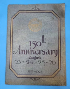 Mansfield Ma. 150th Anniversary 1775-1925 Event Program Photos Homes Industry - Picture 1 of 10