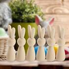 6pcs Unfinished Wooden Peg Dolls For Home Party Decor Handcrafted Projects