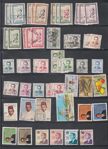 Morocco Lot of About 125 MNH, MH & Used Cover
