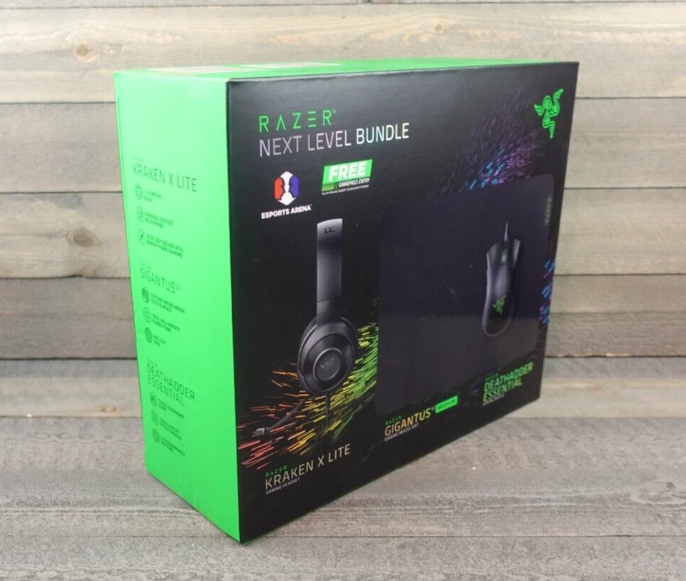 Razer Next Level Gaming Bundle - Wired Headset, Mouse & Medium Mouse Mat - NEW!! - Image 1 of 4