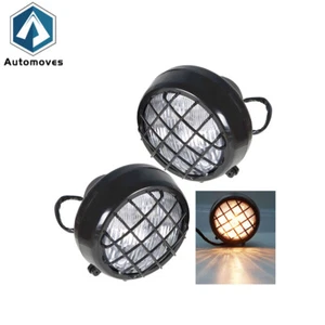 2 X HEADLIGHTS FOR YAMAHA BANSHEE 1987-06 LENS BULBS LIGHTS GRILLS WARRIOR - Picture 1 of 12
