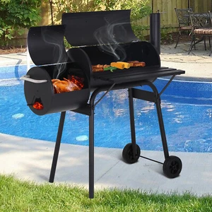 Parrilla de barbacoa de 43" cocina de carne ahumador exterior patio trasero carbón barbacoa herramientas - Imagen 1 de 8