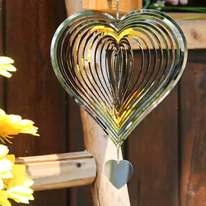 Wind Spinners Outdoor, Garden Decor, Bird Deterrents for Outside, 3D Metal Yard - Picture 1 of 12