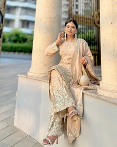 Ready To Wear Suits Pakistani Dress Salwar Kameez Indian Wedding Party Bollywood - Picture 1 of 6