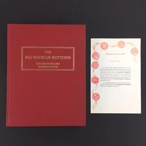 The Big Book Of Buttons 1993 - Elizabeth Hughes, Marion Lester - w/ Button Lot - Picture 1 of 12