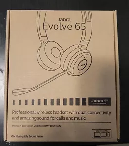 Jabra Evolve 65 MS Stereofoniczny bezprzewodowy zestaw słuchawkowy (6599-823-309) - fabrycznie nowy - Zdjęcie 1 z 3