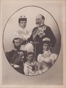 King Edward VII & Alexandra, King George & Mary, Prince of Wales - Press Photo