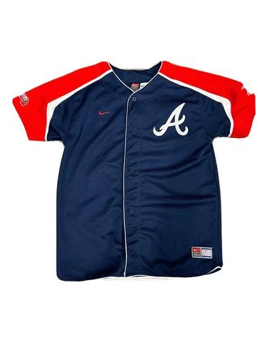 Vintage Nike Atalanta Braves Chipper Jones jersey Youth XL Cover