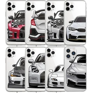 Cartoon Car Illustration Cool Phone Case For iphone 16 15 14 13 12 11 Pro Max XR - Picture 1 of 21