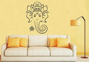 Ganesha (Ganesh) Wall Art Sticker, Decal, Mural - Elephant God (Hinduism) - Picture 1 of 3