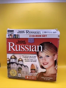 Speak Russian Instant Immersion Russian 2 CD ROM Set for PC & MAC Sealed! - Picture 1 of 10