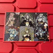 Lady Death Uncut Sheet Of Pogs Promotional 6 Pogs On Each Pre Owned Vtg 1990s