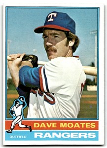 1976 Topps Dave Moates Rookie . Texas Rangers #327