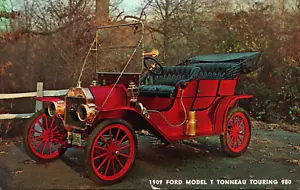 Ford Modelo T Tonneau Touring 980 1909 coche antiguo postal vintage C365 - Imagen 1 de 2