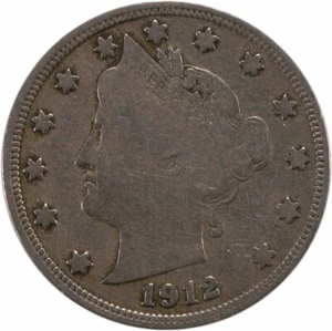 1912-S Liberty Nickel F Uncertified #104 - Picture 1 of 2