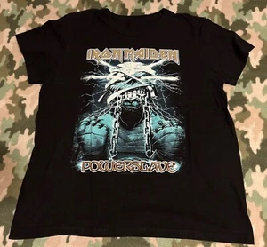 Iron Maiden - Powerslave  2016 Vintage Black Shirt - Size- LARGE - Mummy Eddie ^ - Picture 1 of 4