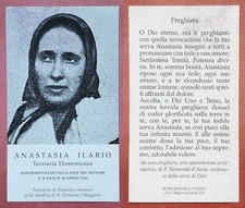 Santino Holy Card: Anastasia Ilario - Terziaria Domenicana