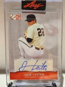2022 Leaf Pro Set Sports Jack Leiter RC Sealed Auto #PSA-JL1 Texas Rangers  - Picture 1 of 2