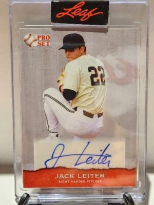 2022 Leaf Pro Set Sports Jack Leiter RC Sealed Auto #PSA-JL1 Texas Rangers  - Image 1 of 2