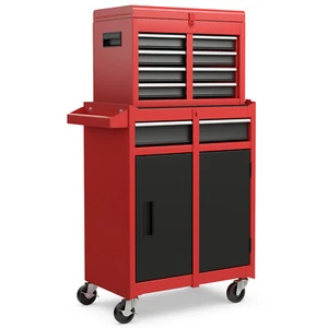 5-Drawer Rolling Tool Chest Storage Cabinet Locking Mechanic Tool Cart Garage - Picture 1 of 7