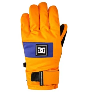 DC Franchise Snowboard Gloves, Boy's Medium, Orange Popsicle New - Picture 1 of 3