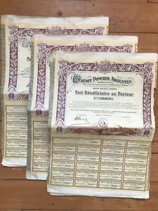 Lot de 11 parts: CREDIT FONCIER ARGENTIN (ARGENTINE) (A) - Picture 1 of 1