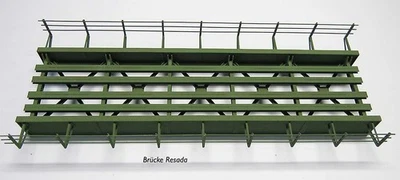 Bridge Single Track Brass Handmade with 'Real' Rivet Replicas Resada II - Image 1 of 3