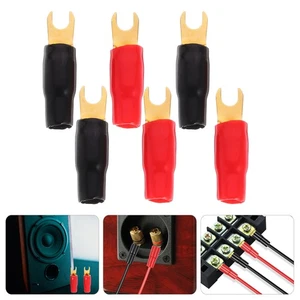 4 Paia Terminale Modifica Audio Connettori Filo Senza Saldatura Crimpature Forcella - Foto 1 di 12
