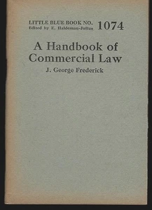 Handbook of Commercial Law by J. George Frederick Little Blue Book Vol. 1074 - Picture 1 of 1