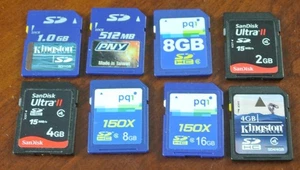 GENUINE SD Memory Card Clean ScanDisk Ultra Kingston Pny U PICK - Picture 1 of 9