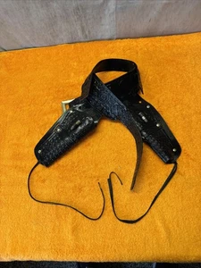 H•Vintage Mattel Fanner Lone Ranger Single Belt & Holster Cowboy Six Shooter - Picture 1 of 13
