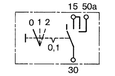 Interruttore, Accensione / motorino d'avviamento per DAF MAN F 2200 F2000 F8 - Immagine 1 di 4
