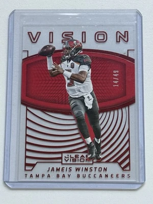 2016 Panini Clear Vision Red /49 Parallel #9 Jameis Winston  - TB Buccaneers - Image 1 of 2
