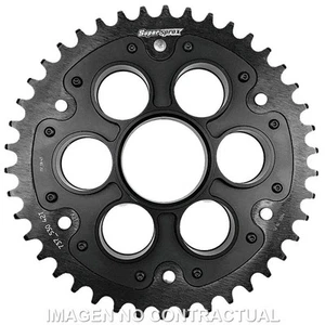 Corona supersprox stealth negra ducati 530 x 40 moto motor repuestos ciclomotor - Imagen 1 de 1