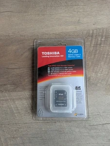Toshiba 4GB SD SDHC Class 4 Memory Card Factory Sealed New - Picture 1 of 2