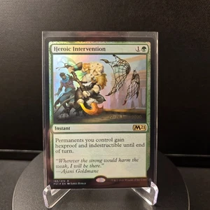 MTG Heroic Intervention 188 Foil Rare Pre-Release Core Set 2021 M21 - Picture 1 of 12