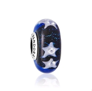 Pandora Starry Night Sky Murano Glass Charm. S925ale - Picture 1 of 6