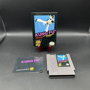 Kung Fu (Nintendo Entertainment System 1985) NES Black Box CIB 3-Screw Authentic - Picture 1 of 19