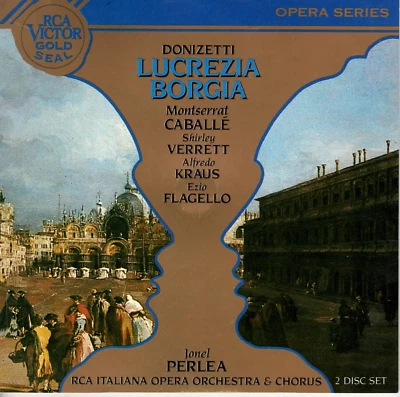 2 CDs Donizetti LUCREZIA BORGIA Caballe Verrett Kraus Perlea | sehr gut  (C7762) - Bild 1 von 4
