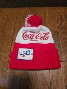 Gorro de invierno retro vintage años 70 Coca Cola nuevo - Imagen 1 de 5