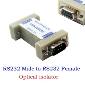 RS232 Male to 232 Female Serial Port Communication Converter Adapter - Picture 1 of 21