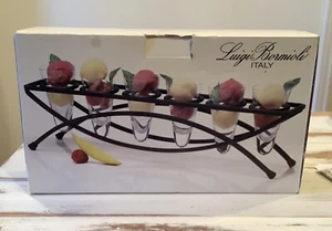 Luigi Bormioli Italy 7 Piece Shooter Set With Carrier New In Box - Picture 1 of 4