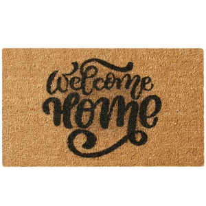 Rubber-Cal "Willkommen im Luau!" ? Natürliche Kokos Ananas Fußmatte 18" x 30" - Bild 1 von 6