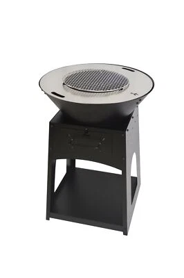 Fogón de llama bandeja de fuego con plancha placa de parrilla tonel de fuego con parrilla placa de fuego - Imagen 1 de 4