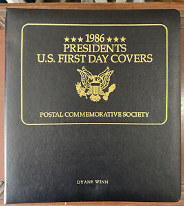 1986 PRESIDENTS U.S. FIRST DAY COVERS 40 POSTAL COMMEMORATIVE SOCIETY