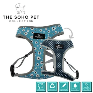 Matching Dog Collar Lead & Reversible Harness Daisy & Polka Dot Design by Ancol - Picture 1 of 16